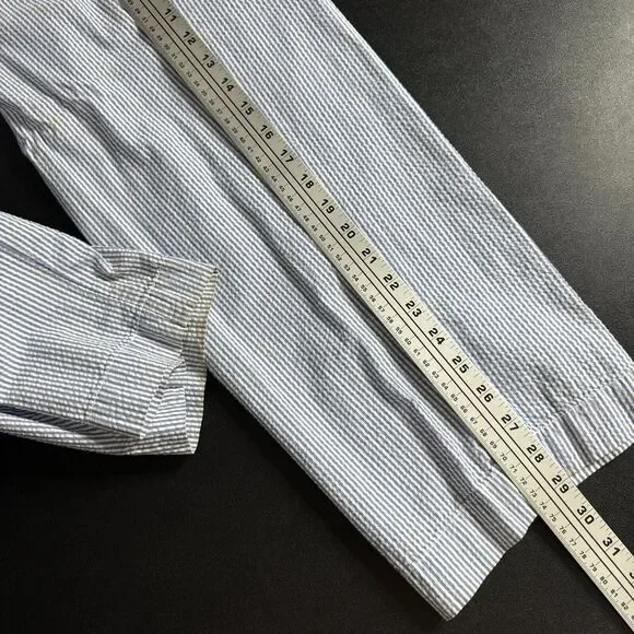 Polo Ralph Lauren Pants Mens 34 x‎ 30 Seersucker Blue - Picture 5 of 9